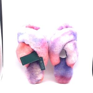 Girls EMU Australian Colorful Tie-Dye Slippers. New